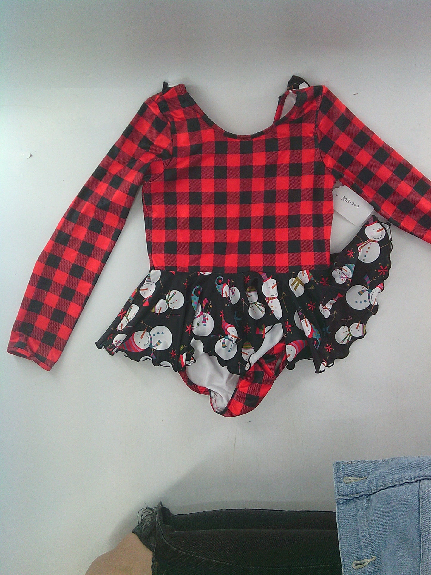 Pre-Owned Leotard Dress Leo Luvs Intermediate Child Christmas Ballet Tap