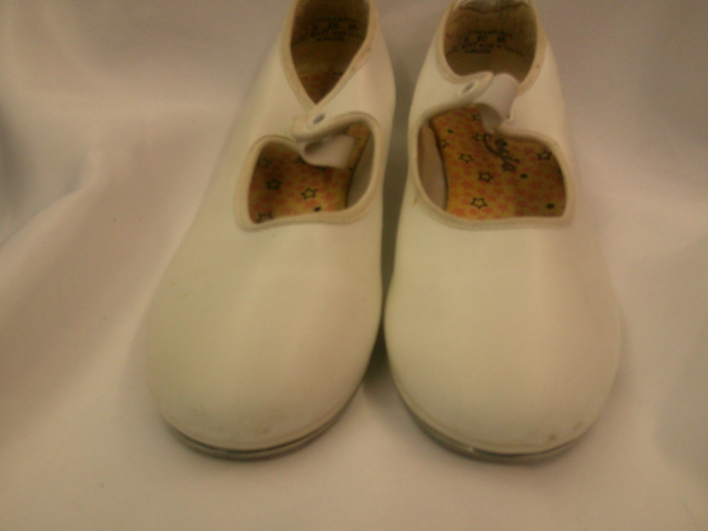 Pre-Owned Tap Shoes Capezio Girls 1M Tyette Man Made Elastic Student
