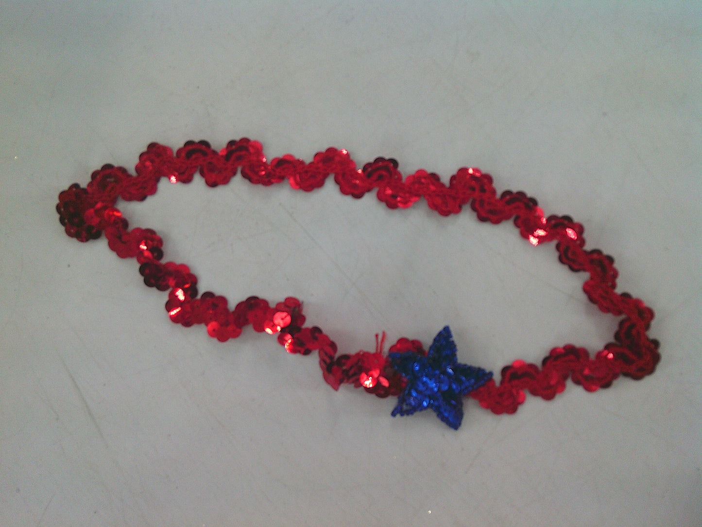 Pre-Owned Costume Dansco 548 Medium Child Red Sailor Jazz Sequin