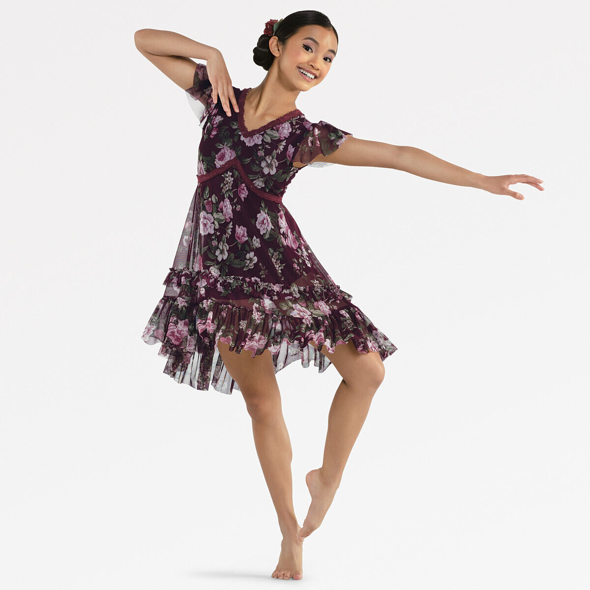 Pre-Owned Costume Revolution RC22835 Medium Child Burgundy Lyrical