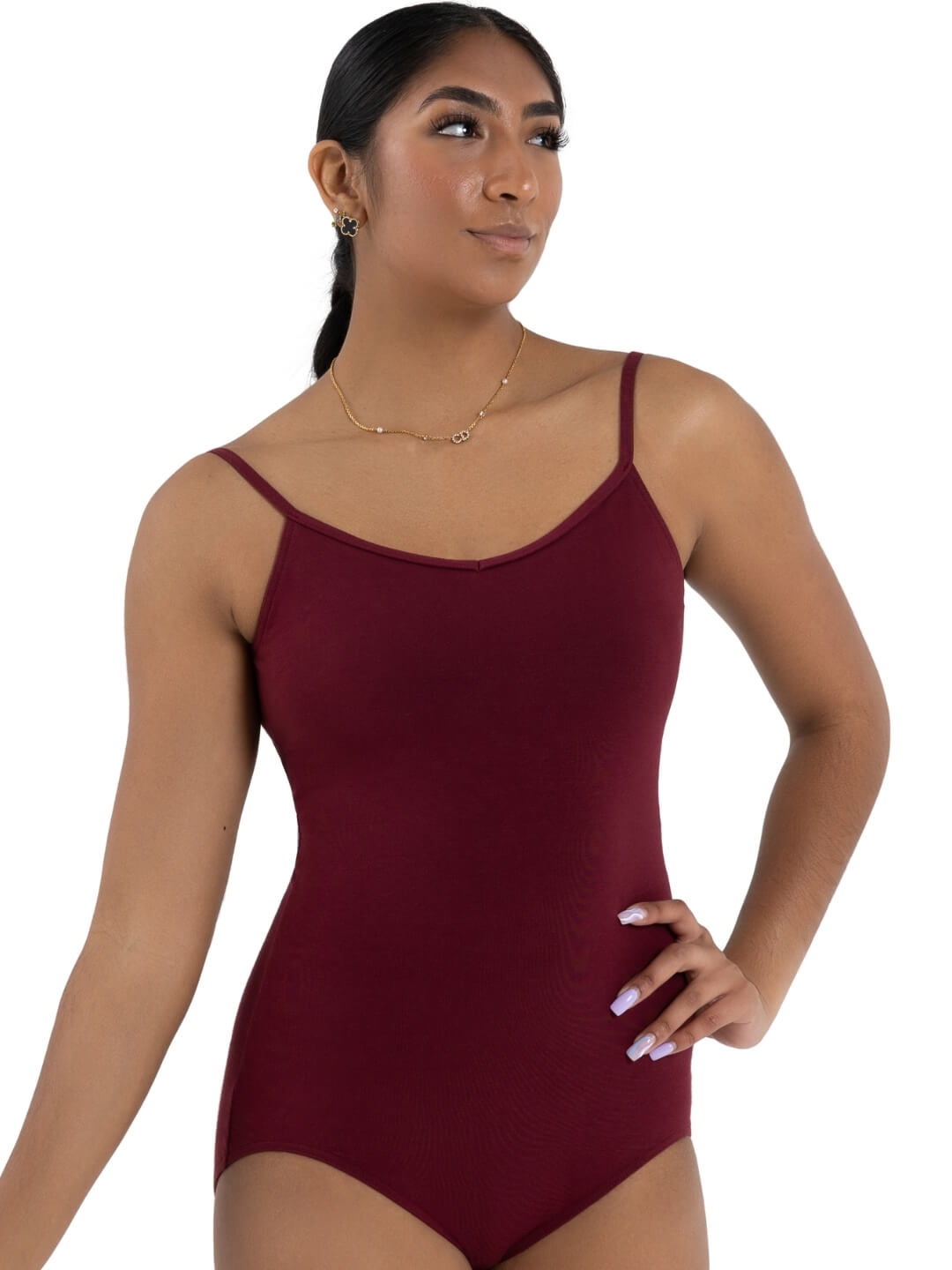 Pre-Owned Leotard Capezio  CC102 Small Adult Burgundy  Ballet Jazz
