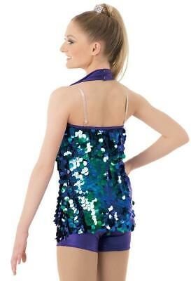 Pre-Owned Costume Weissman  8494 Medium Adult Purple  Jazz Sequin
