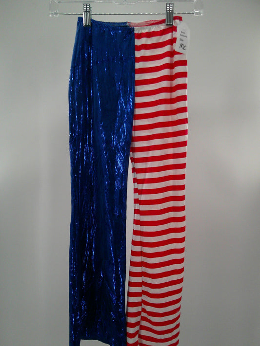 Pre-Owned Costume Pants Dansco   Medium Child Patriotic  Jazz Tap