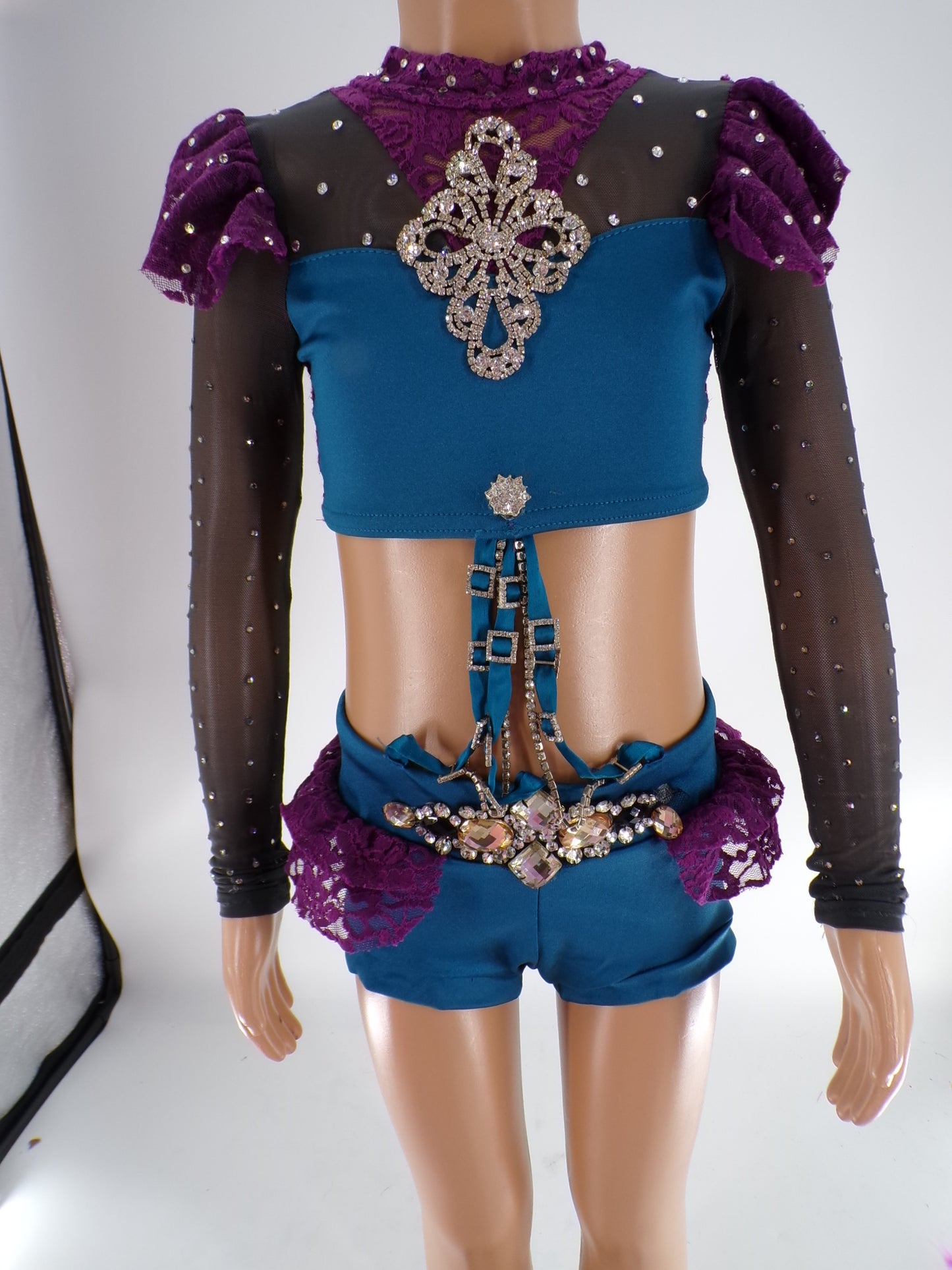 Pre-Owned Costume Reverence   Small Child Teal  Jazz