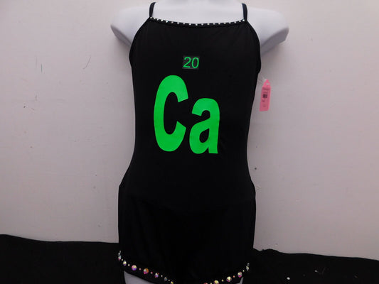 Pre-Owned Unitard Balera  MT3863 Large Child Lime Green