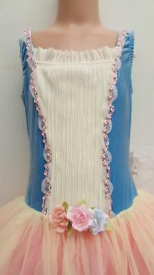 Pre-Owned Costume Large Child Blue Curtain Call E1882 Ballet Pointe YAGP Tutu Sequin