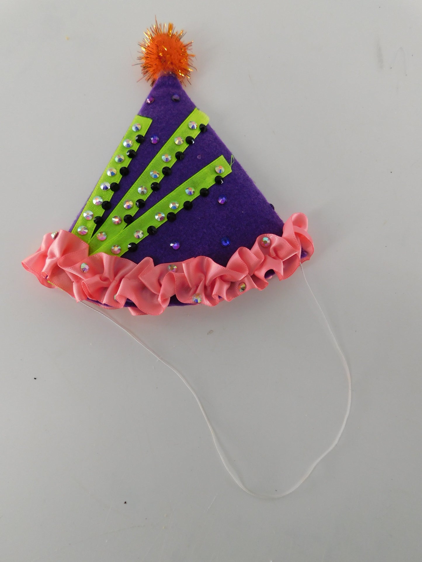 Pre-Owned Costume Kelle   XS Child Bright Colors 2 pc Jazz Rhinestone