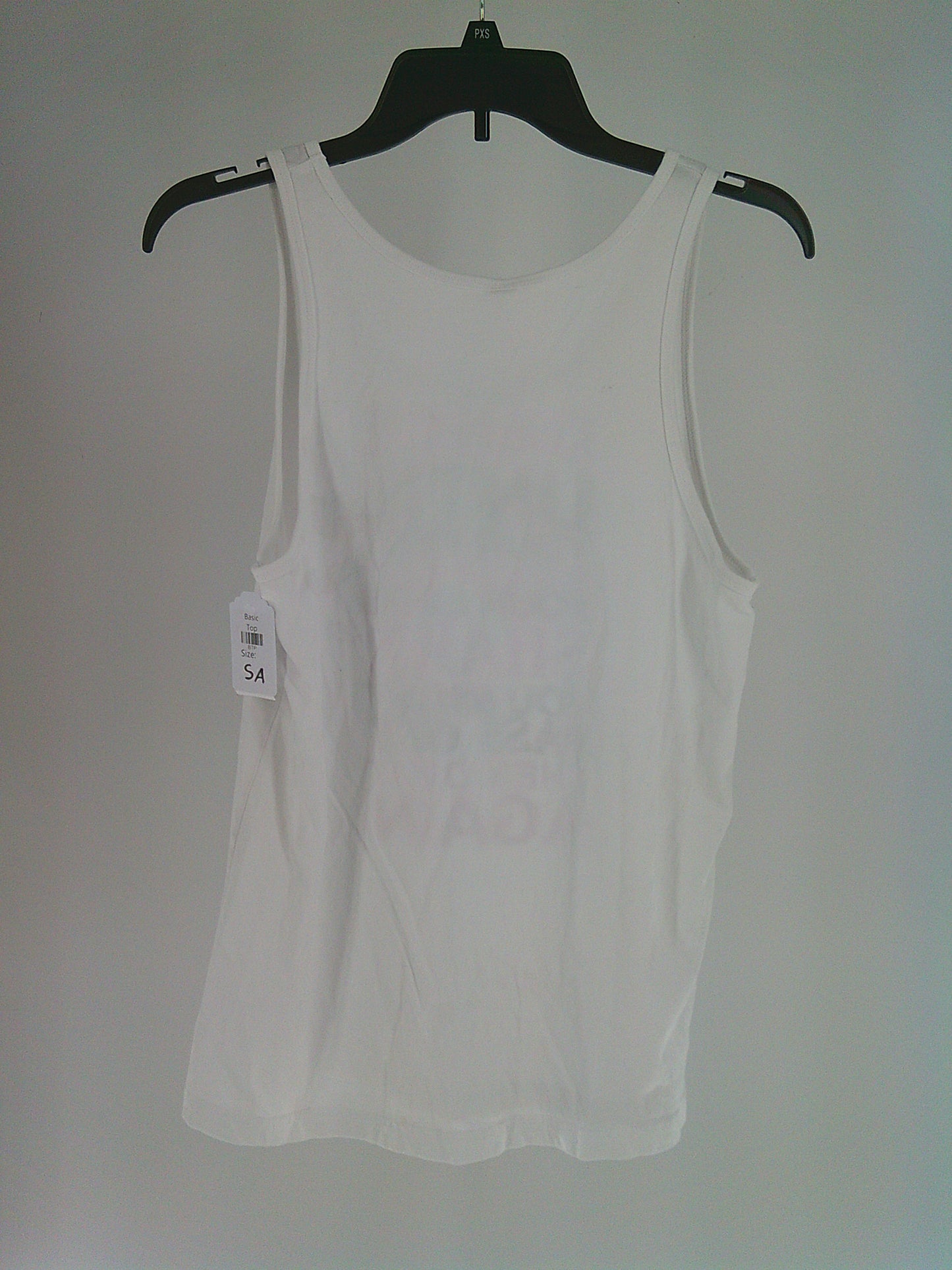 Pre-Owned Tank Top Bella Canvas   Small Adult White Pink  Ballet Jazz