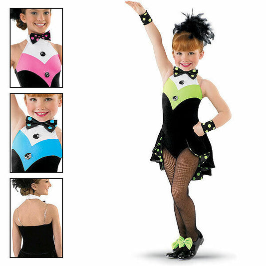 Pre-Owned Costume Weissman  4564 Small Child Hot Pink Tuxedo Jazz Tap Pageant