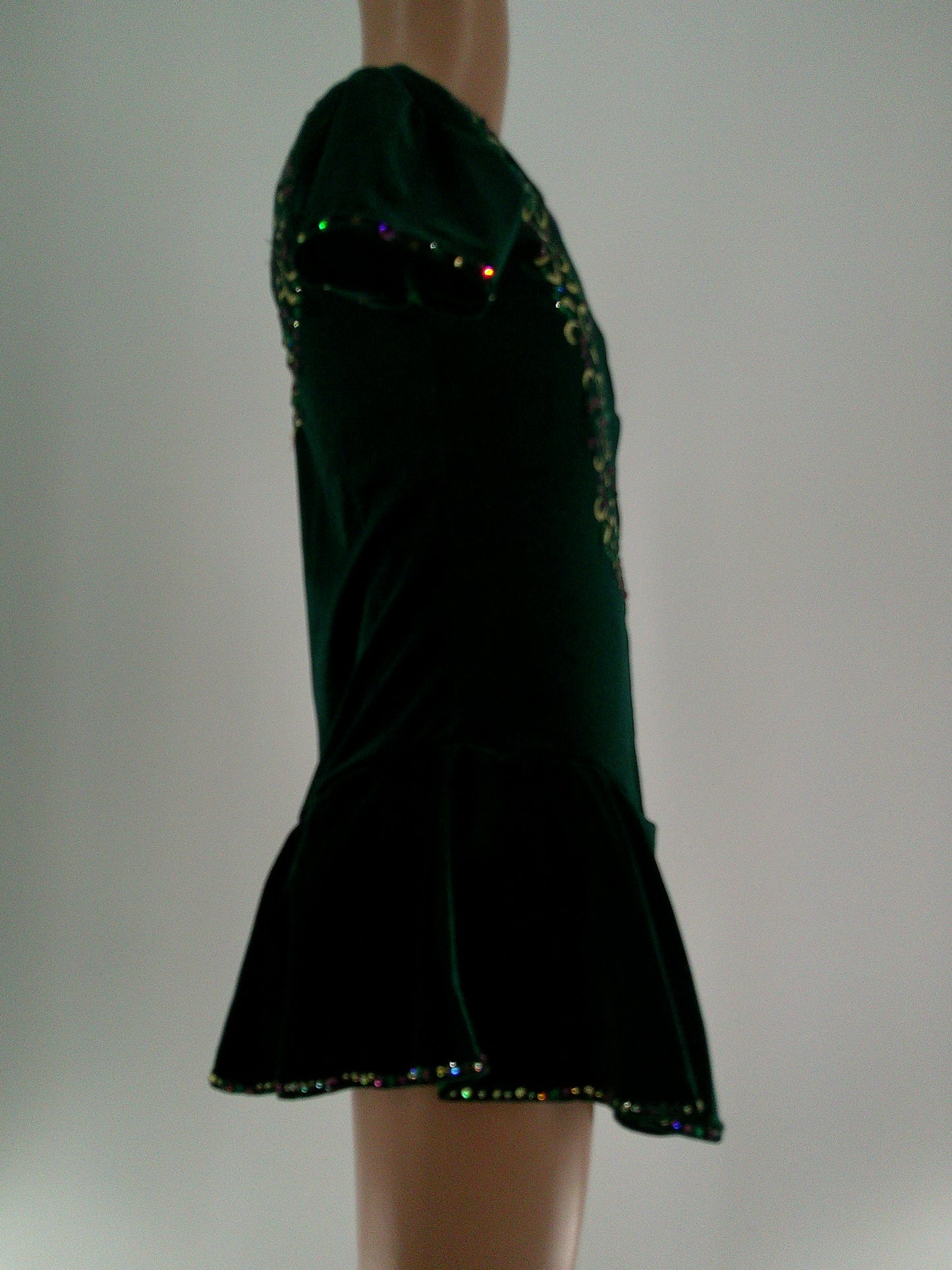 Pre-Owned Costume Unbranded   Large Child Green Embroidery Irish Rhinestones Irish