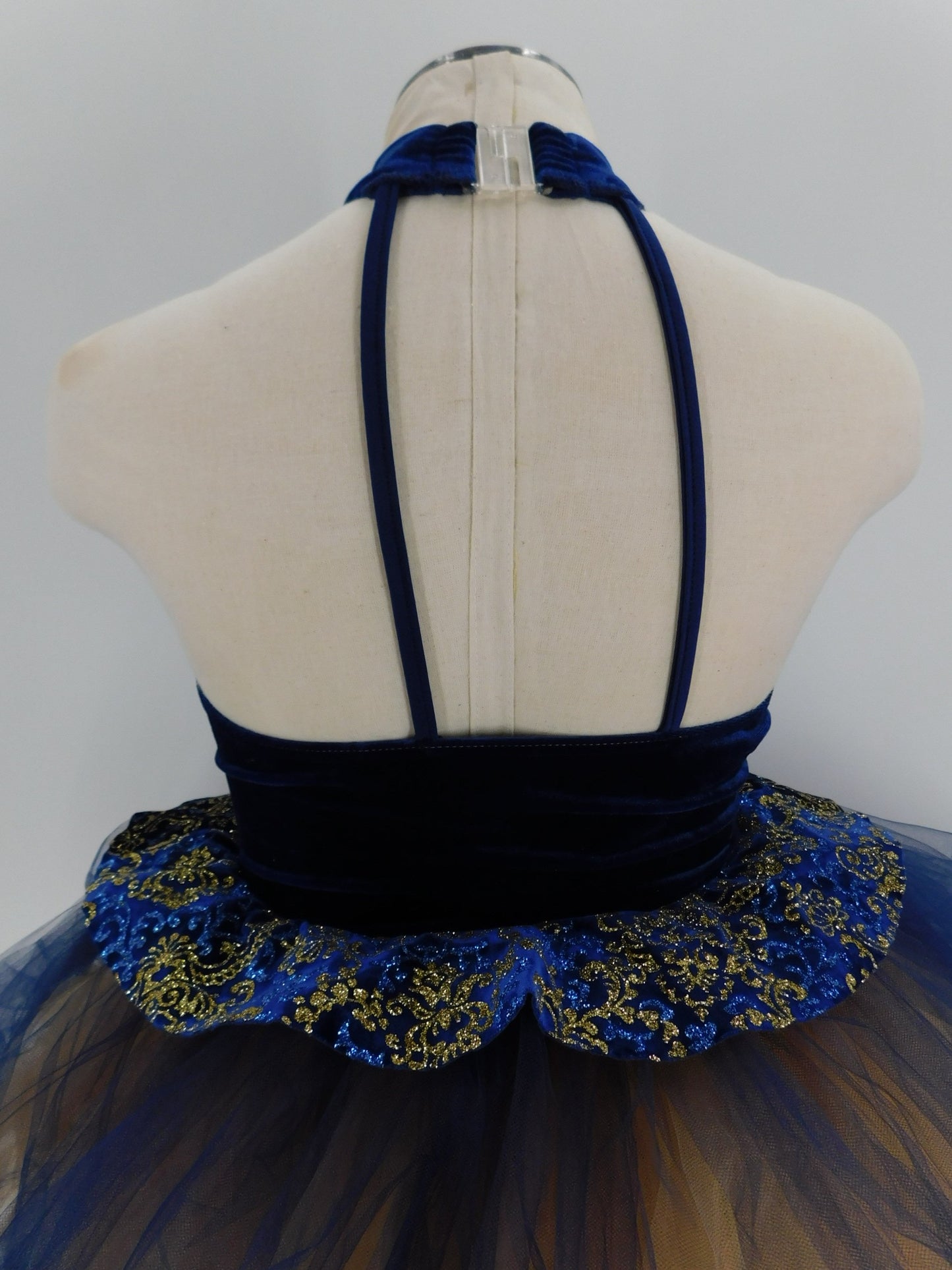Pre-Owned Costume Cicci Large Child Royal Blue-Gold Ballet