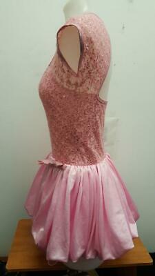 Pre-Owned Costume Curtain Call E1795 Medium Adult Pink Jazz Sequin