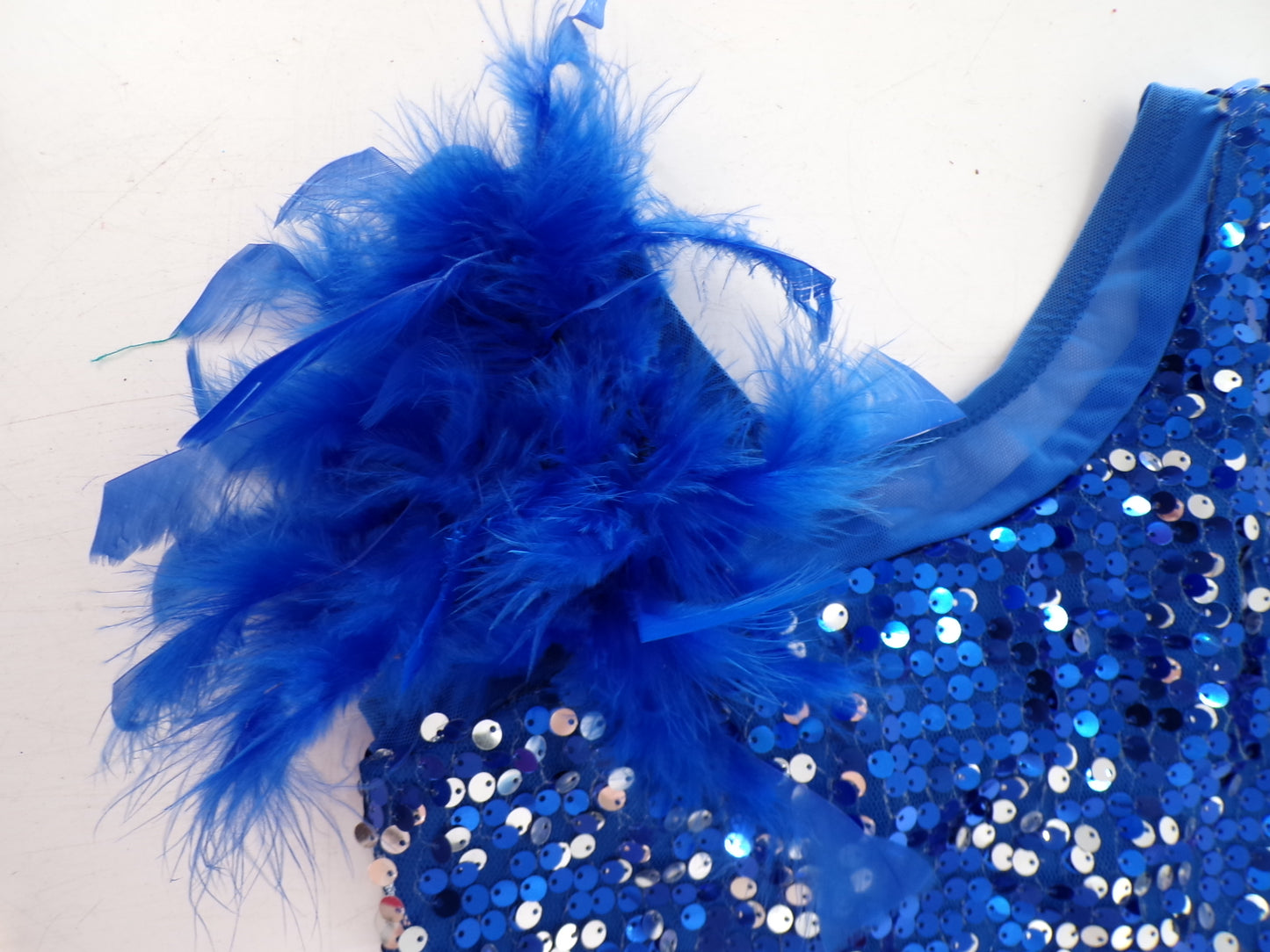 Pre-Owned Costume Wish Come True  D8409 Medium Child Blue  Jazz Sequins