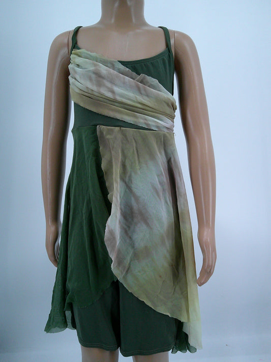 Pre-Owned Costume Weissman  4784 Medium Child Green Dress Lyrical