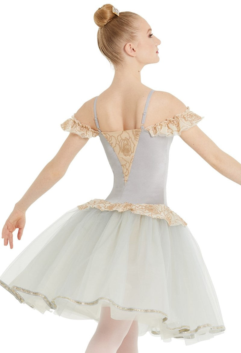 Pre-Owned Costume Weissman  11657 Large Child Gray Tutu Ballet Sequin