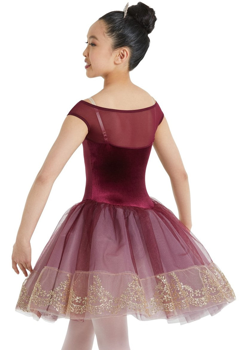 Pre-Owned Costume Weissman 11682 6X-7 Child Blue Tutu Ballet Glitter