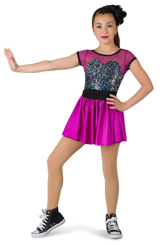 Pre-Owned Costume Costume Gallery  19667 Intermediate Child Purple  Jazz Hip Hop