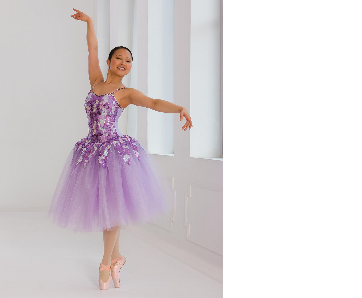 Pre-Owned Costume Revolution  683 Small Child Lavender Romantic Tutu Ballet Nutcracker Glitte