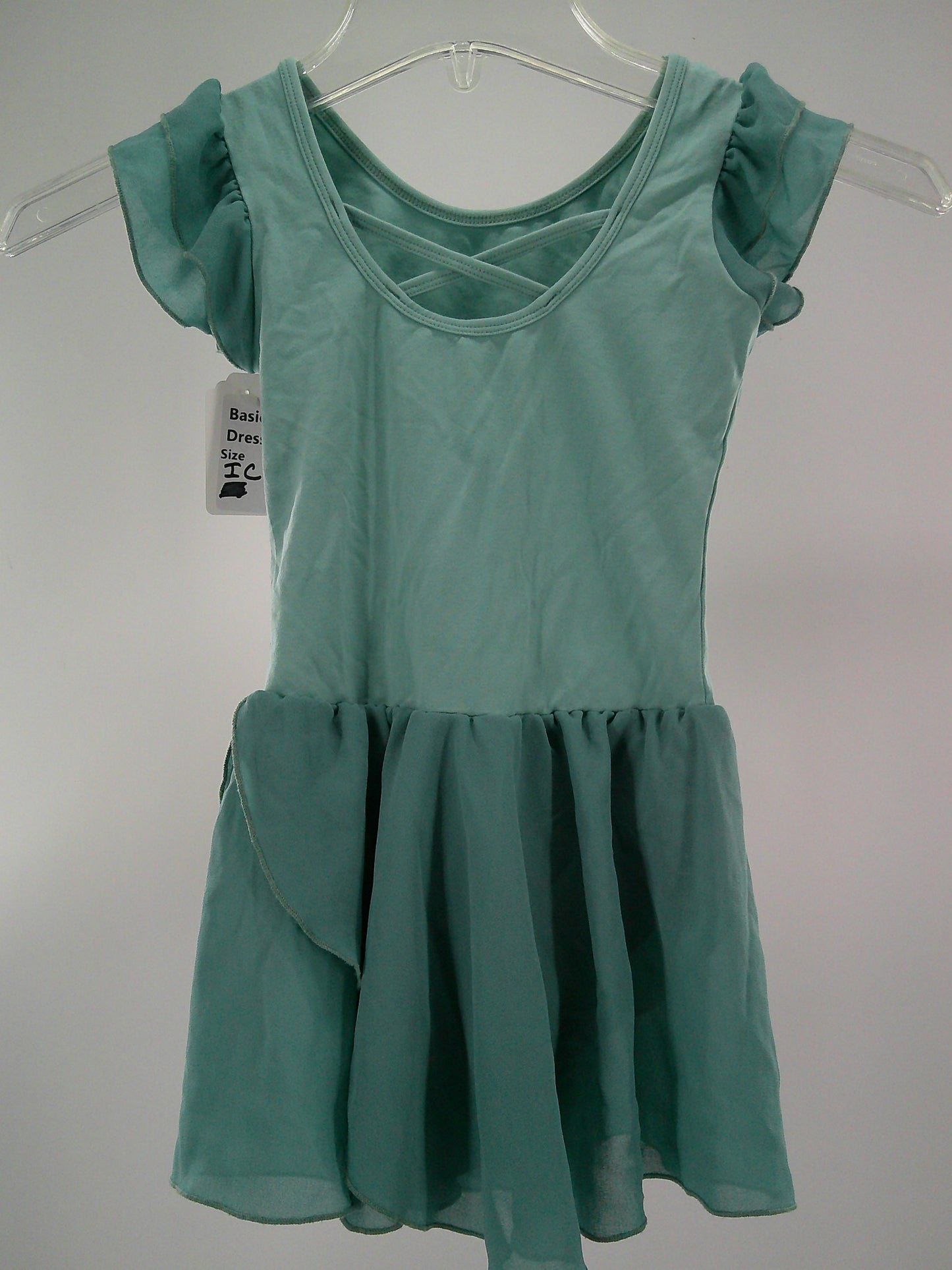 Pre-Owned Dress Amazon 6x-7 Child Green Ballet Tap