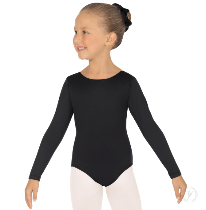 Pre-Owned Leotard Eurotard  10408 Small Child Black  Ballet