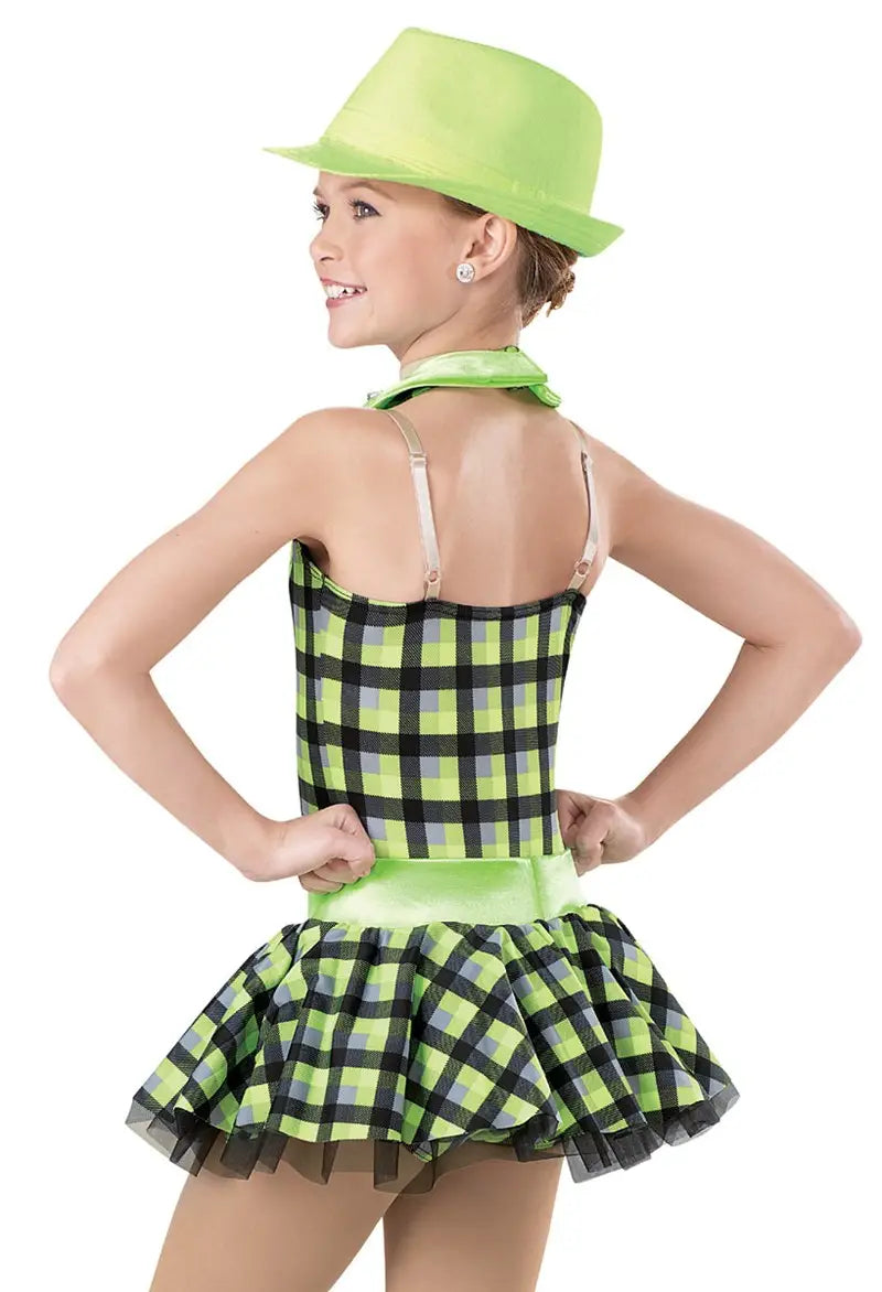 Pre-Owned Costume Weissman 7869 Intermediate Child Black Green Jazz Hip Hop