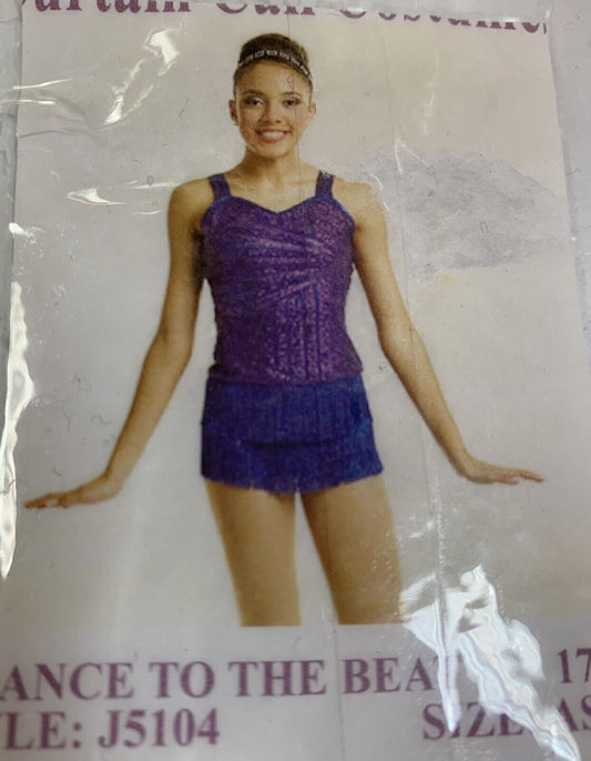 Pre-Owned Costume Curtain Call  J5104 Large Child Purple  Jazz