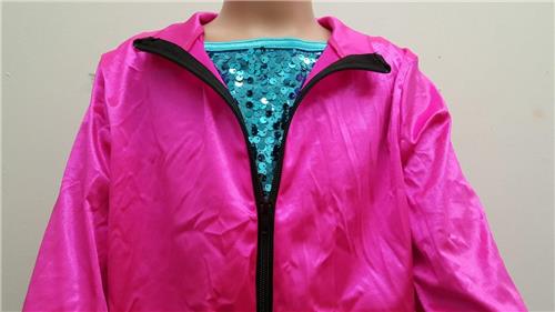 Pre-Owned Costume Weissman  9635 Small Child Pink Jacket Tutu Jazz Sequin