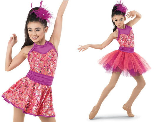 Pre-Owned Costume Weissman  9603 Small Child Pink  Jazz