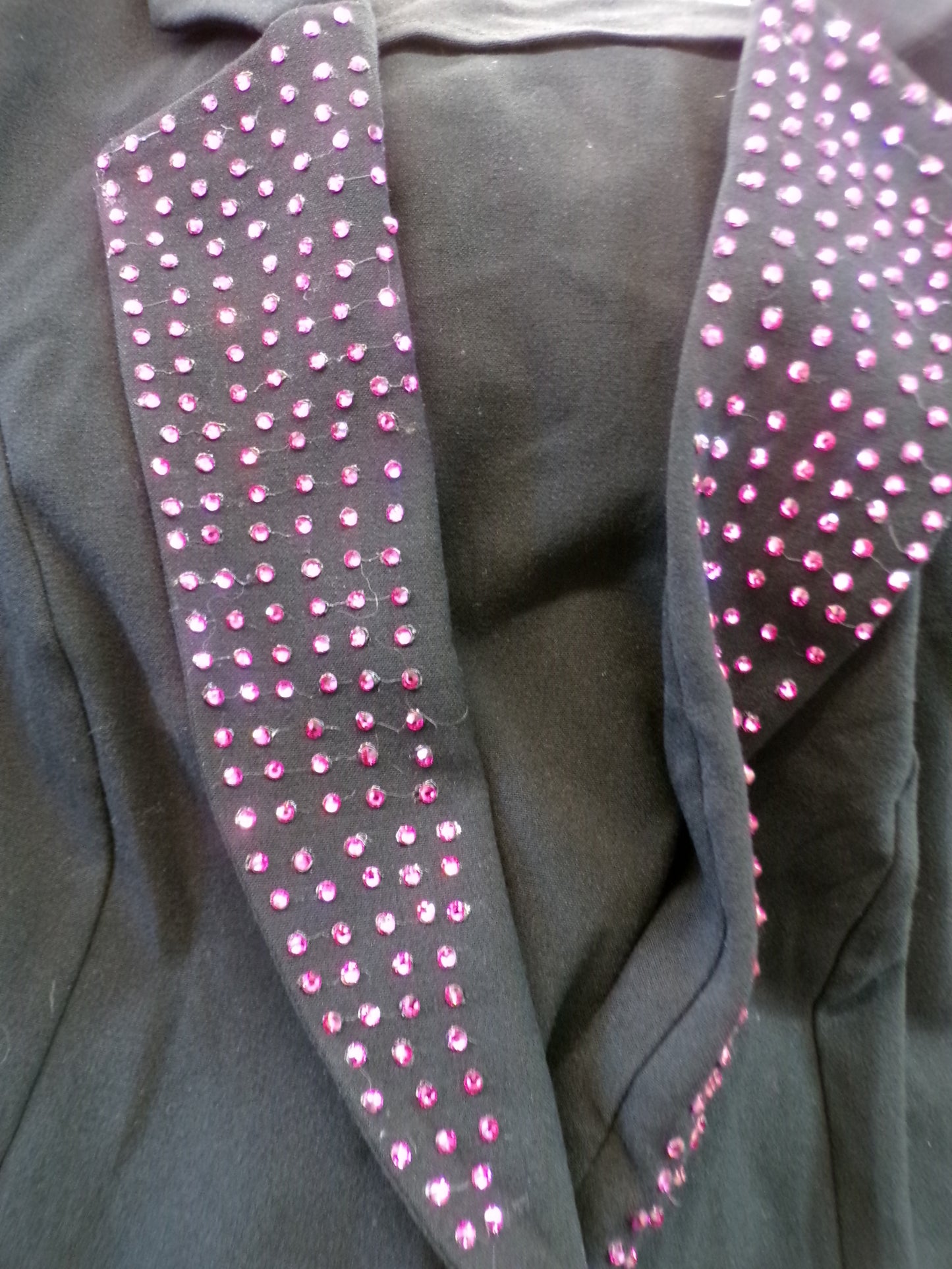 Pre-Owned Costume Jacket with Stones Balera  AH11502 6x-7 Child Black Pink  Jazz Tap