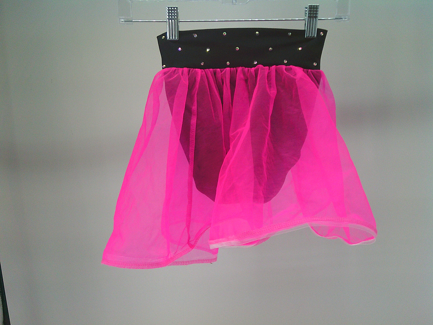 Pre-Owned Skort Kelle   Large Child Hot Pink  Jazz Rhinestone