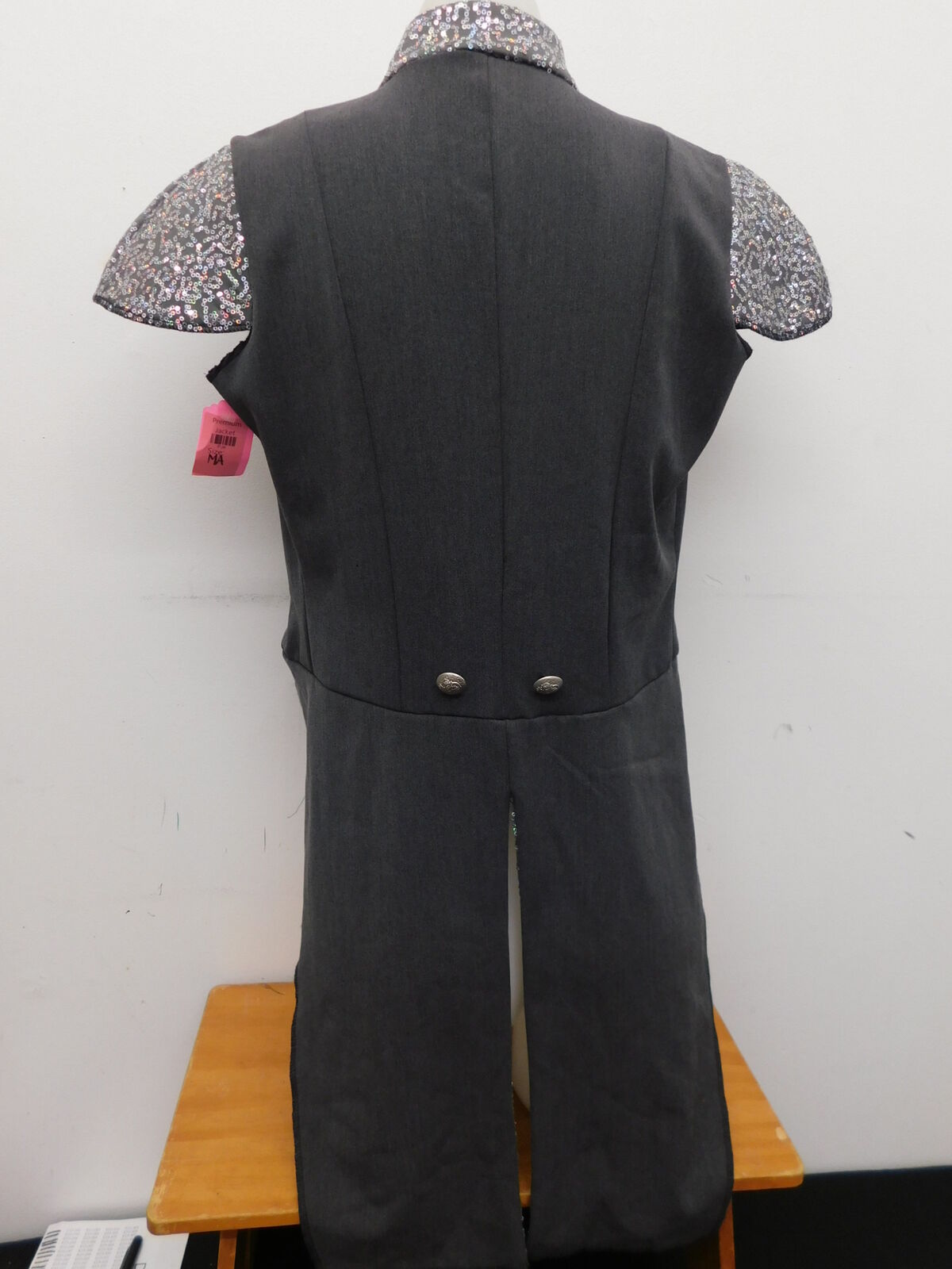 Pre-Owned Jacket Art Stone 0617 Medium Adult Gray Costume Hip Hop