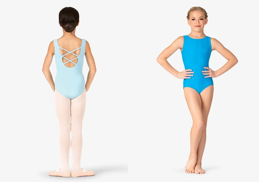 Pre-Owned Leotard Theatricals TH5122C Large Child Lt Blue Ballet