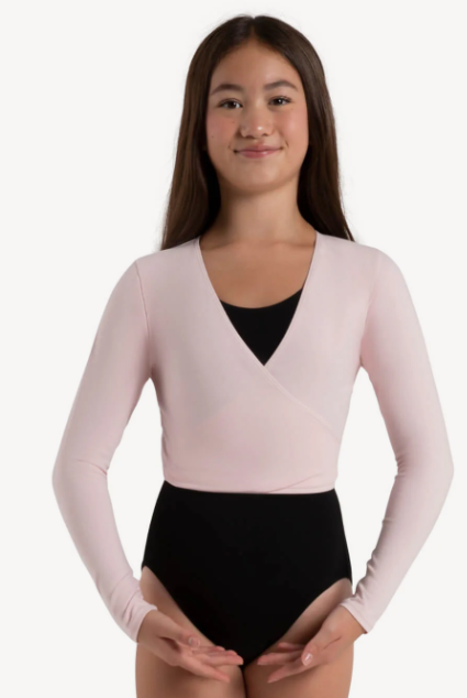New Shrug Capezio CC850C 6x-7 Child Black Pink Ballet