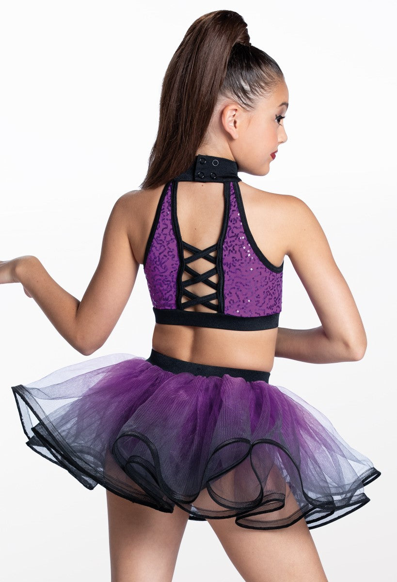 Pre-Owned Costume Weissman  NV13190 Medium Child Pink Tutu Jazz Sequin