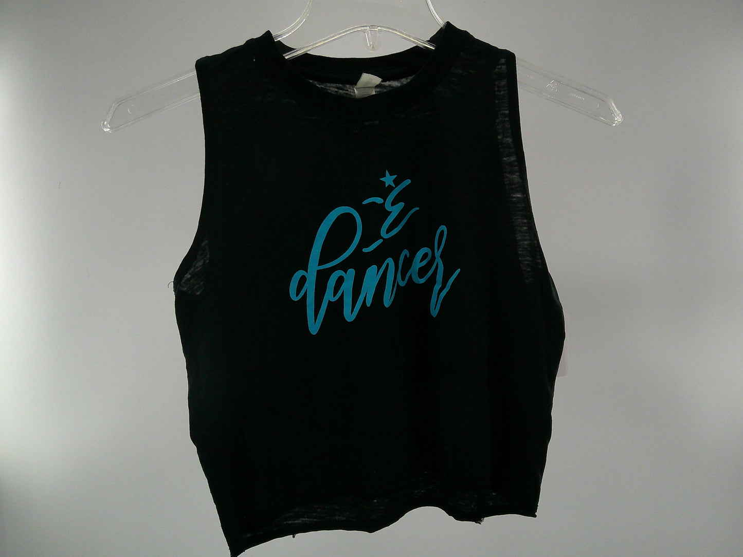 Pre-Owned Crop Top Encore   Large Child Turquoise  Jazz Competition