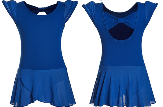 Pre-Owned Leotard Dress Danshow   Large Child Royal Blue  Ballet Tap