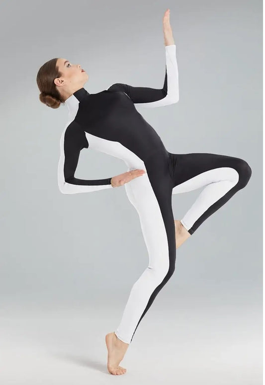 Pre-Owned Costume Medium Child Black White Weissman MT11202 Contemporary Modern Acro