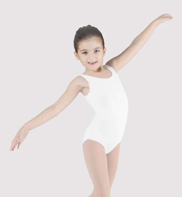 Pre-Owned Leotard Bloch  L5405 Large Child White  Ballet Modern
