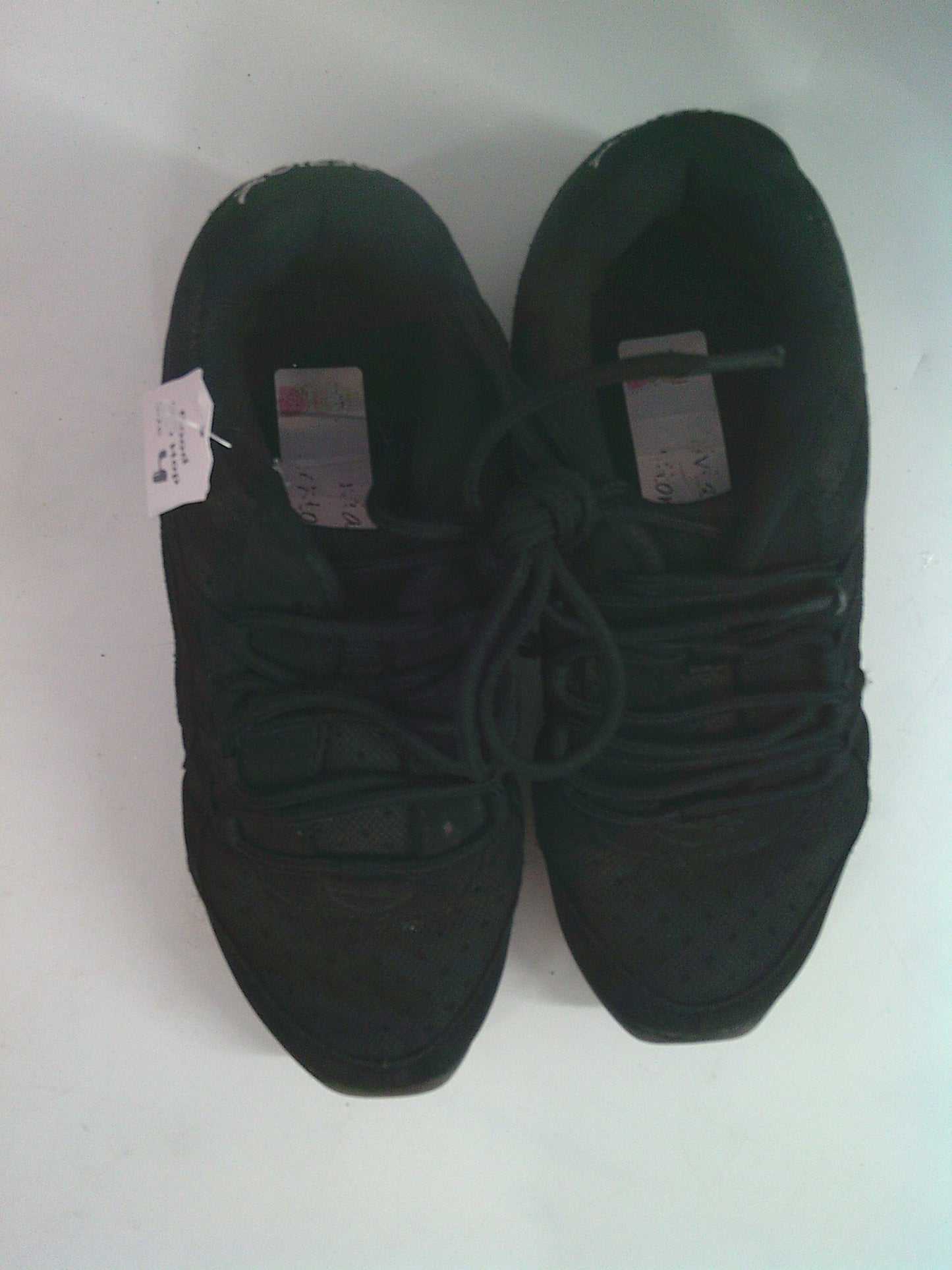 Pre-Owned Hip Hop Shoes Capezio Youth 4M Sneakers Leather Lace Up Split Sole