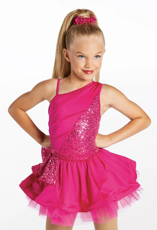 Pre-Owned Costume Weissman 12417 XL Child Pink Sparkle Jazz Sequins
