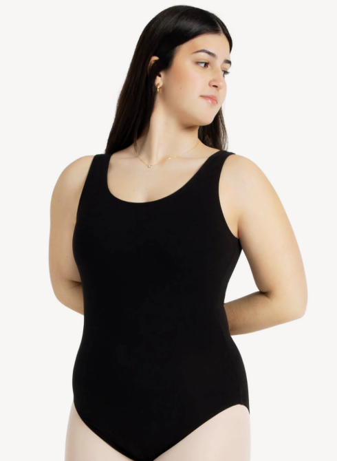 New Leotard Capezio CC200 Large Adult Black Ballet Tap Jazz