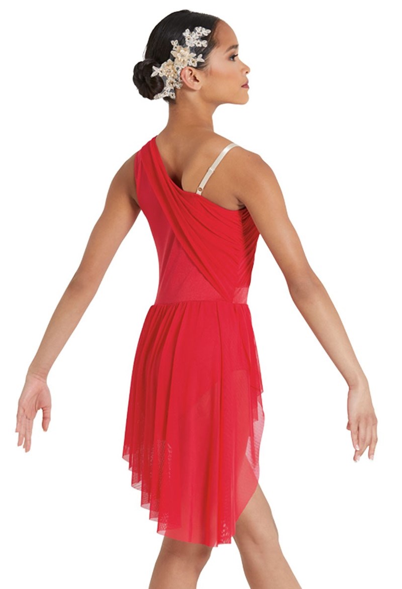 Pre-Owned Costume Weissman  12294 Medium Adult Red Dress Contemporary Sequin