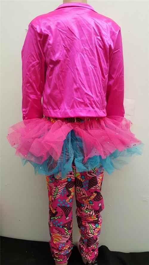 Pre-Owned Costume Weissman  9635 Small Child Pink Jacket Tutu Jazz Sequin