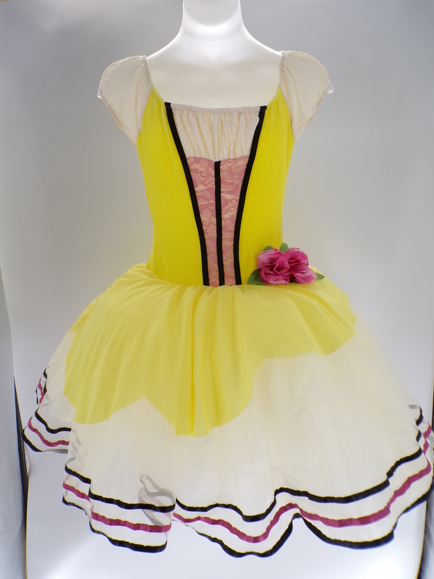 Pre-Owned Costume Curtain Call  C191 Large Child Yellow  Ballet
