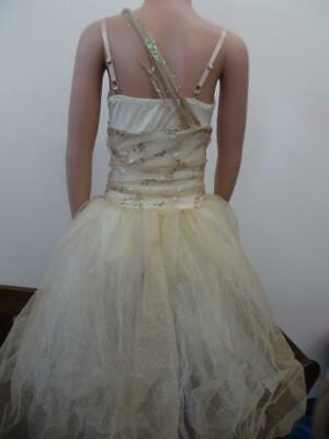 Pre-Owned Costume Weissman 5783 Small Adult Gold Tutu Ballet Glitter