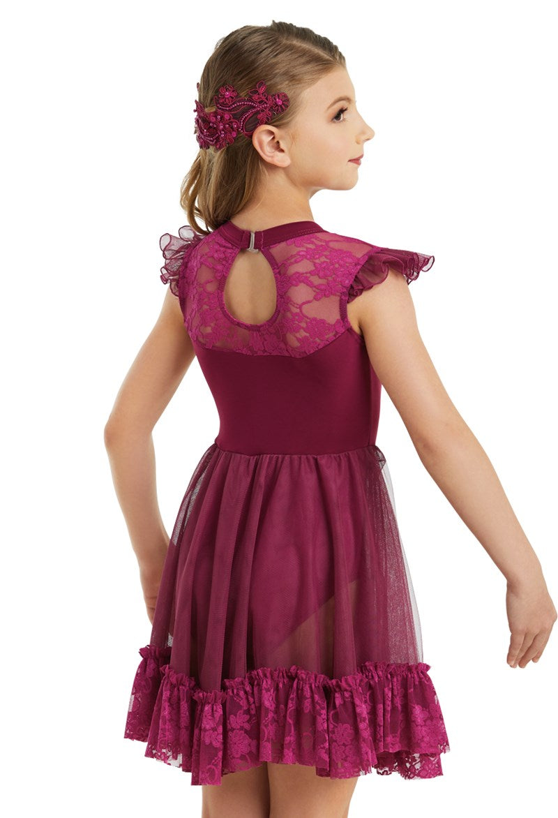 Pre-Owned Costume Weissman 10858 Small Child Plum Dress Lyrical