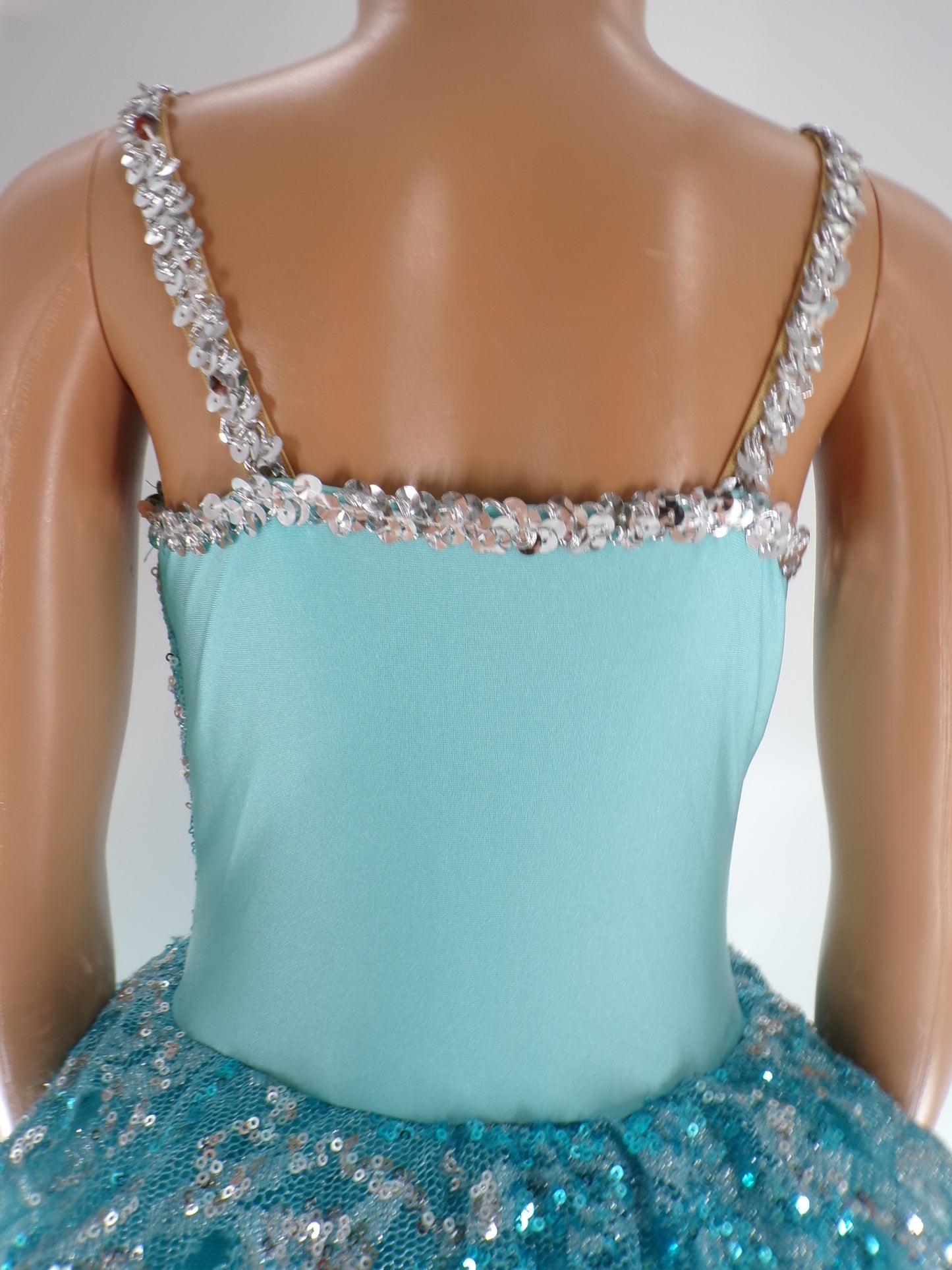 Pre-Owned Costume Revolution  236 Small Child Aqua  Ballet Sequins Nutcracker