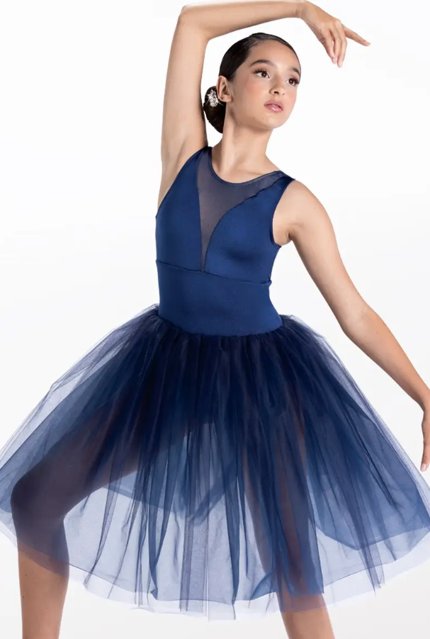Pre-Owned Costume Weissman 14654 Small Adult Navy Blue Tutu Dress Ballet YAGP