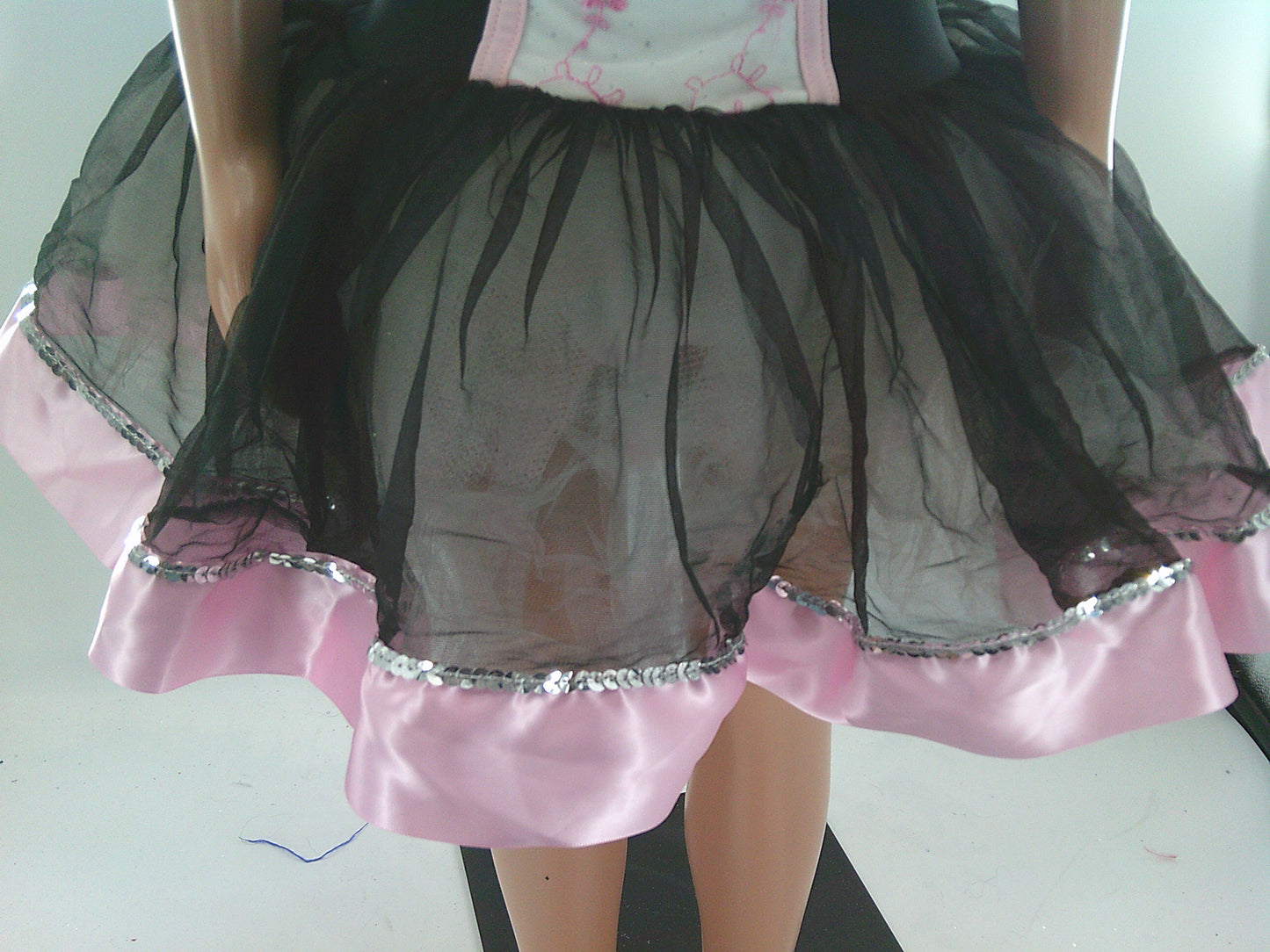Pre-Owned Costume Weissman  5184 Medium Child Pink Tutu Ballet YAGP  Sequin