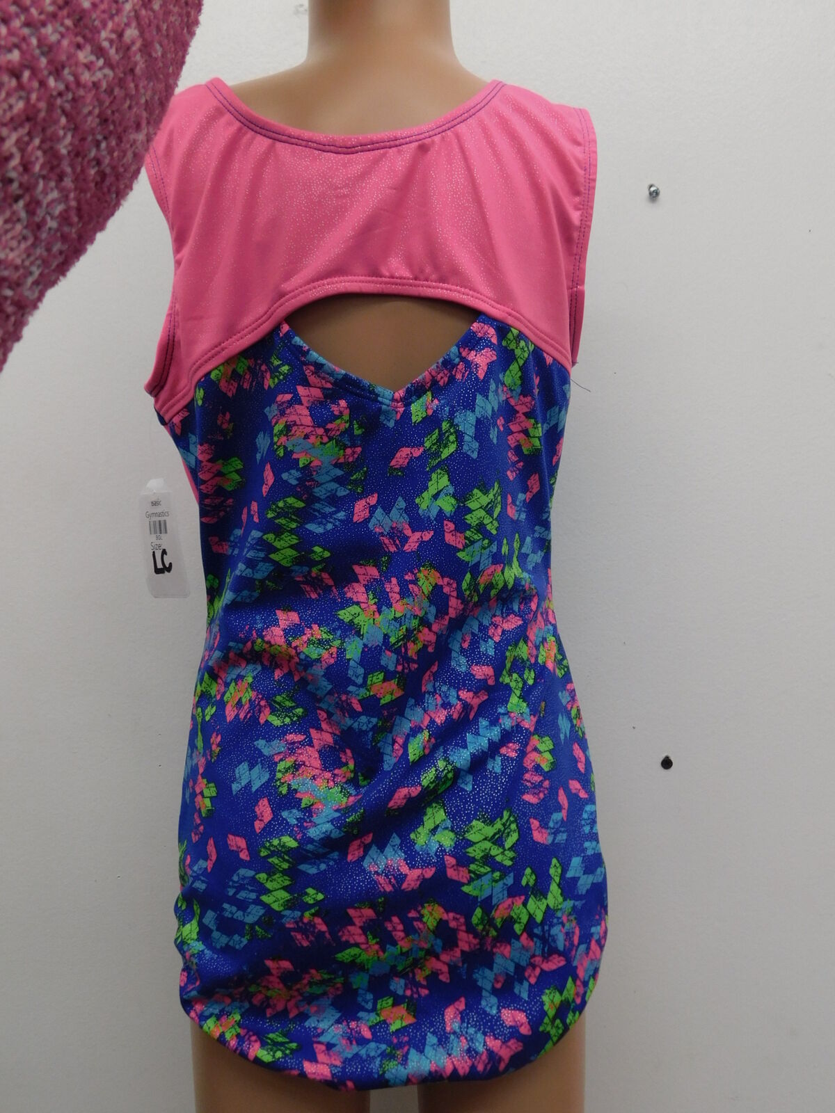 Pre-Owned Leotard Moret   Large Child Hot Pink  Gymnastics